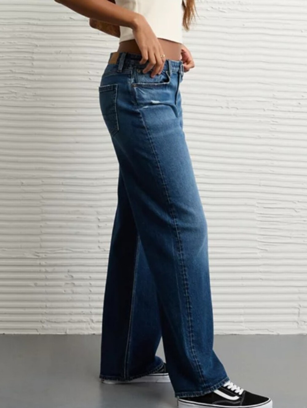 American Eagle Outfitters 10P Stovepipe Wide Leg Blue Jeans